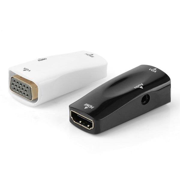 Picture of HDMI to VGA Converter female to female HD to monitor TV with audio converter HDMI TO VGA adapter 1080p