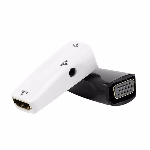 Picture of HDMI to VGA Converter female to female HD to monitor TV with audio converter HDMI TO VGA adapter 1080p