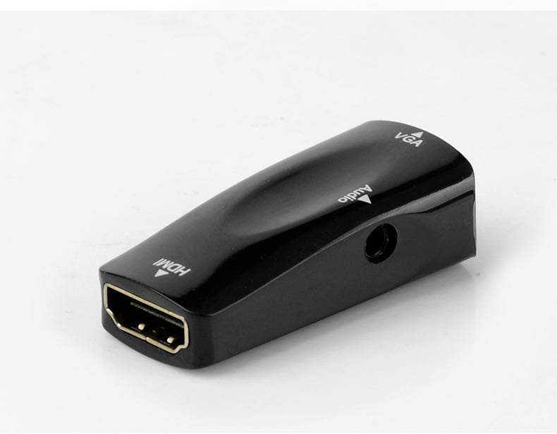 Picture of HDMI to VGA Converter female to female HD to monitor TV with audio converter HDMI TO VGA adapter 1080p