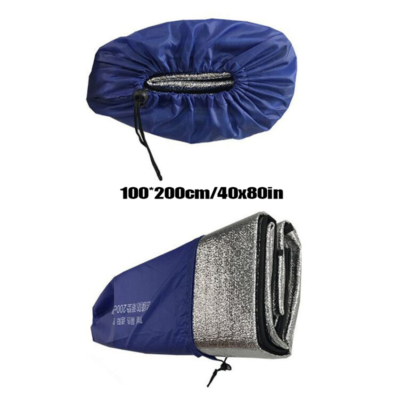 Picture of Double-Sided Aluminum Film Moisture-Proof Mat – Thickened Beach Mat for Camping, Lunch Breaks, and Emergency Use