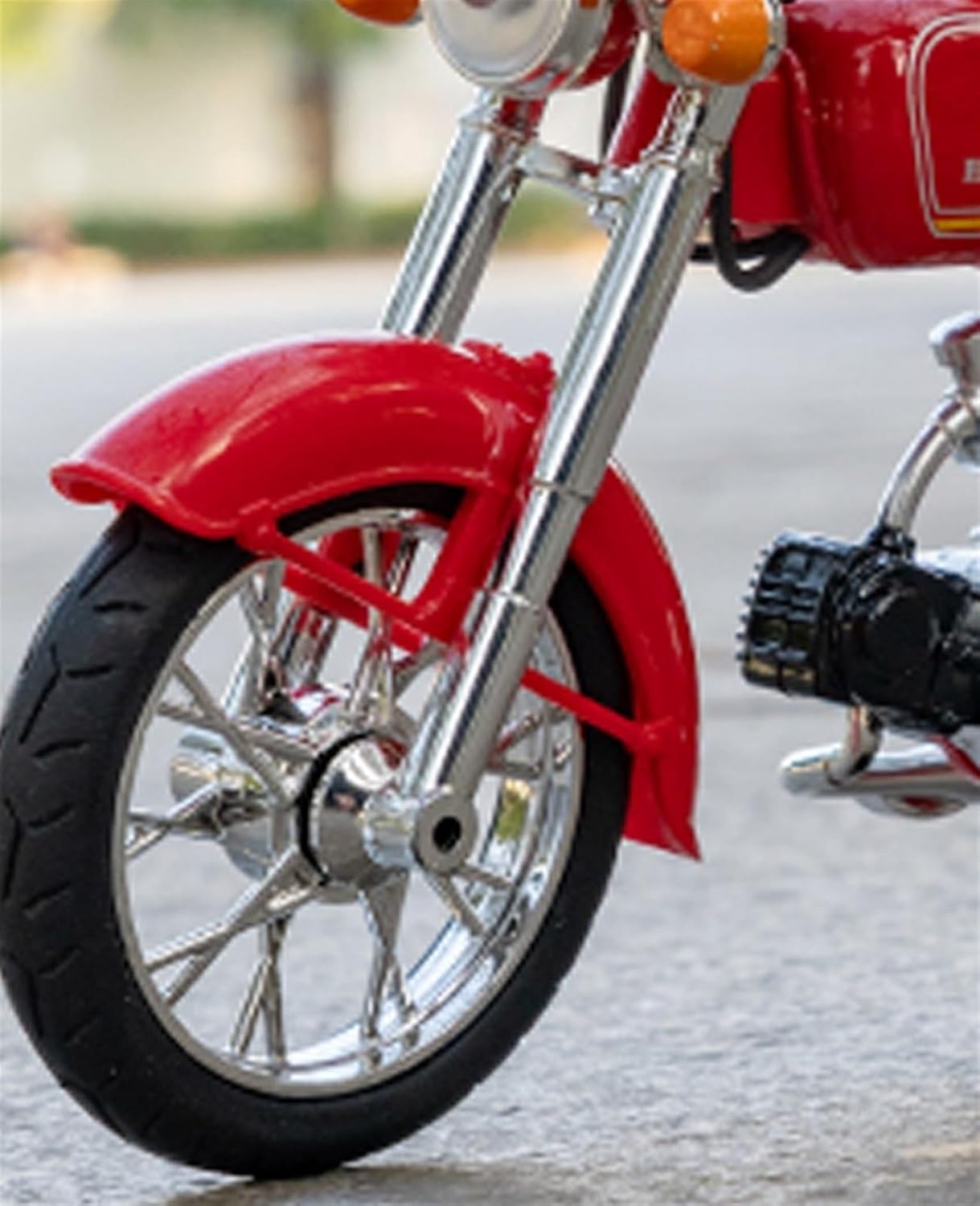 Picture of 1:10 Honda JH-70 Motorcycle Diecast Model – Premium Collectible, Home Décor & Gift Idea in Red Foam Box