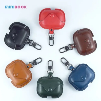 Picture of Airpods Pro 2nd Generation PU Leather Shockproof with Loss Prevention Clip Case Premium Protective Carrying Cover