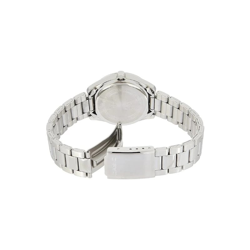 Picture of Casio Enticer Date Ladies Silver Chain Watch LTP-1302D-1A1VDF