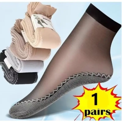 Picture of High QualityNon Slip Summer Velvet Socks For Women Imported CN 1 pair Black Color