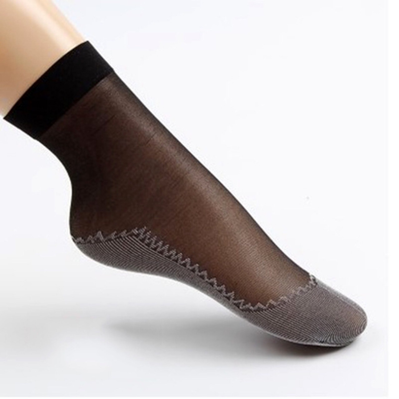 Picture of High QualityNon Slip Summer Velvet Socks For Women Imported CN 1 pair Black Color