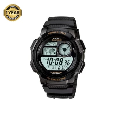 Picture of Casio Youth World Time Digital Resin Belt Watch AE-1000W-1AVDF