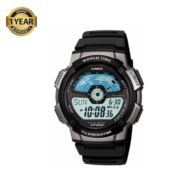 Picture of Casio AE-1100W-1AVDF World Time Multifunction Fiber Belt Men’s Watch