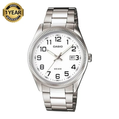 Picture of Casio Enticer Date Silver Chain Watch MTP-1302D-7BVDF
