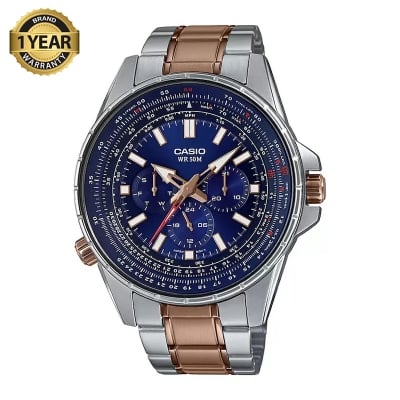 Picture of Casio Aviation MTP-SW320RG-2AVDF "Navitimer" Sweep Second Watch