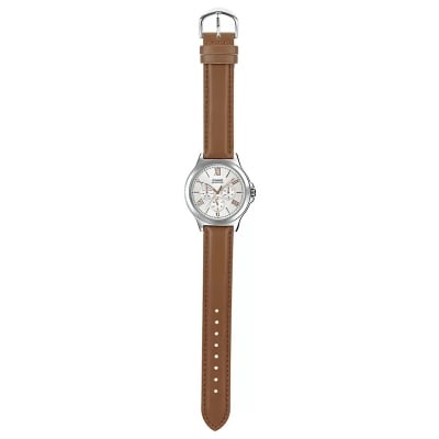 Picture of Casio Enticer Multifunction Brown Belt Watch MTP-V300L-7A2UDF