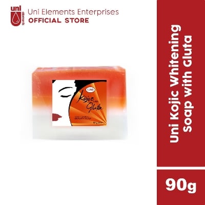 Picture of Uni KOJIC with GLUTATHIONE skin Lightening Brightening Whitening Bar Soap with Kojic Acid and Papaya 90 gm