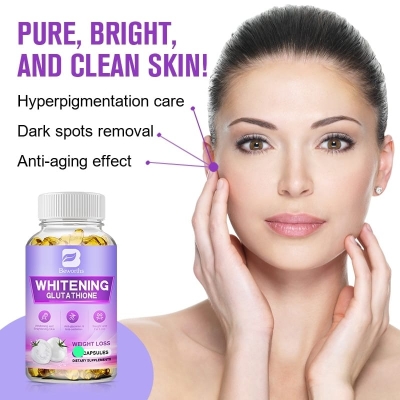 Picture of 30pcs or 60 pcs GEN.CELL White Tomato Glutathione Capsules for Skin Whitening Brightening Anti-aging Anti-oxidation Body Sculpting Weight Loss