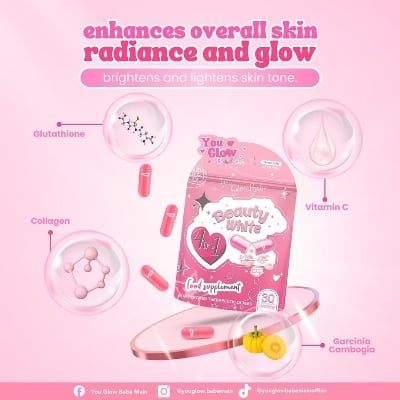 Picture of You Glow Babe Glutathione Beauty White 4 in 1 Intense Whitening/Collagen & Vitamin C *30 Capsules*