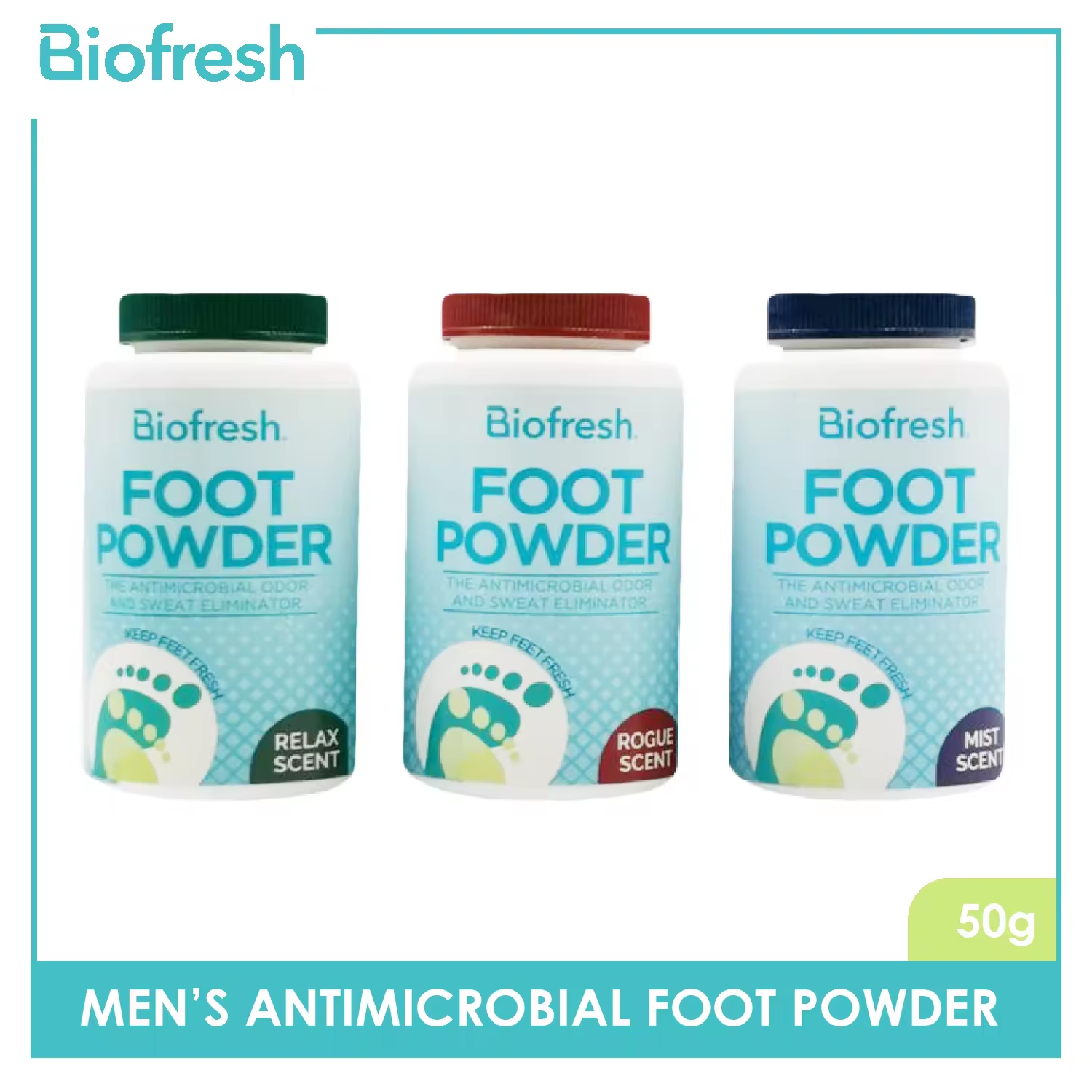 Picture of Biofresh Antimicrobial Foot Powder with Relaxing Scent 50g