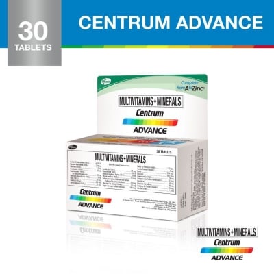 Picture of Centrum Advance 30s Multivitamins + Minerals for Healthy Heart & Eyes; Energy & Immunity [imported from Philippines]