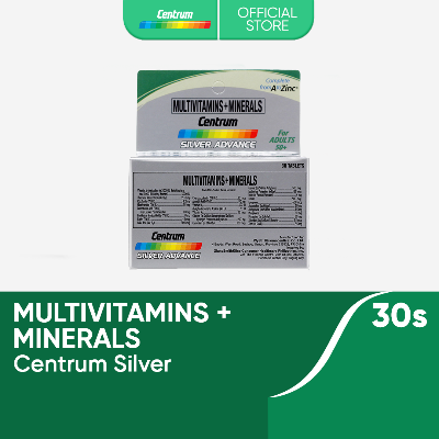 Picture of Centrum Silver Advance 30s Multivitamins + Minerals for 50+ Healthy Heart, Eyes; Energy, Immunity [imported from Philippines]