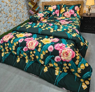 Picture of 5 In 1 Combo Twill Cotton  Comforter Set.   CFS-351