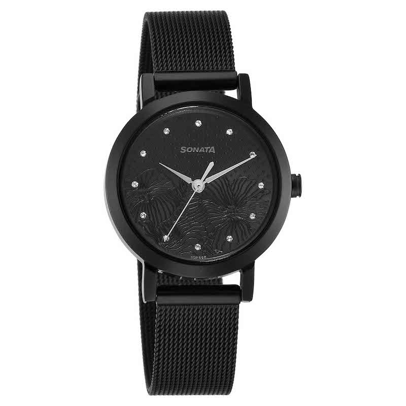 Picture of Sonata Blue Round Dial Blue Strap Watch For Ladies