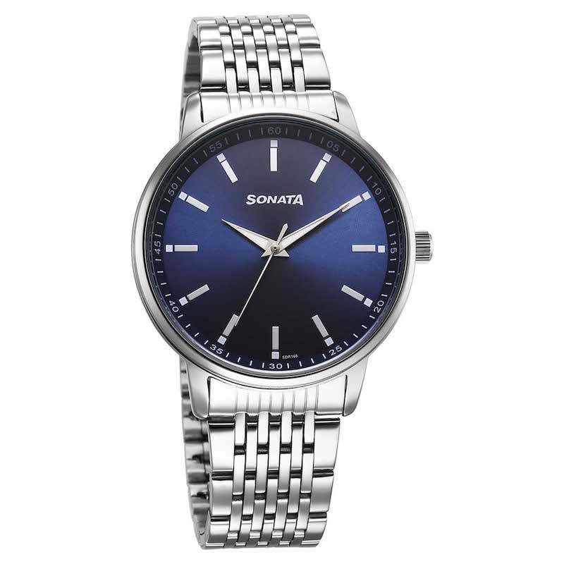 Picture of Smart Plaid in White Dial Leather Strap Watch