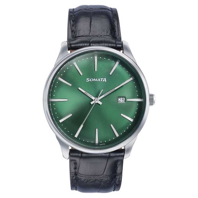 Picture of Sonata Volt Black Dial Analog Watch for Men