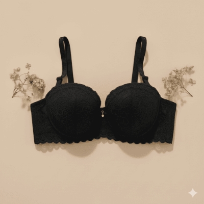 Picture of Women’s Seamless Wire-Free Push-Up Bra – Full Cup Comfort with Elegant Embroidery
