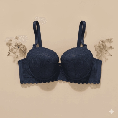 Picture of Women’s Seamless Wire-Free Push-Up Bra – Full Cup Comfort with Elegant Embroidery