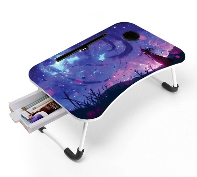 Picture of waterproof table most  kid Study table kids item babys iteam man item women item girls study table kids item the Computer Laptop Desk Small Foldable Multi-Function Bed Desk Simple Dormitory Lazy Table Bed with Laptop Table-Multicolor