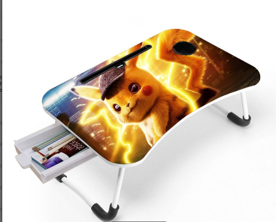 Picture of waterproof table most  best unique  portable laptop table  for kid Study   Computer Laptop Desk Small Foldable Multi-Function Bed Desk Simple Dormitory Lazy Table Bed with Laptop Table-Chili Red