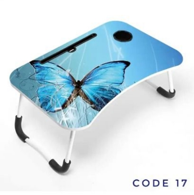 Picture of waterproof table most cute girls study  table  kids and babys study table laptop table Computer Laptop Desk Small Foldable Multi-Function Bed Desk Simple Dormitory Lazy Table Bed with Laptop Table-Multicolor