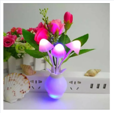 Picture of Dim Mashroom Light Green Flower - Multicolor for night light-Beige