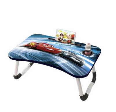 Picture of waterproof table funny emoji portable laptop table  and babys study  table for study Computer Laptop Desk Small Foldable Multi-Function Bed Desk Simple Dormitory Lazy Table Bed with Laptop Table-Black