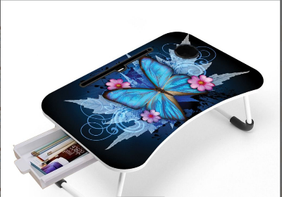 Picture of waterproof stiker table c portable unique  portable study and laptop table Computer Laptop Desk Small Foldable Multi-Function Bed Desk Simple Dormitory Lazy Table Bed with Laptop Table-Multicolor