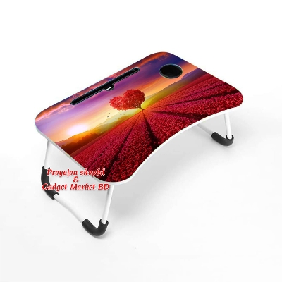 Picture of waterproof stiker table unique  portable study table unique portable laptop table  babys item babys item man item women  Computer Laptop Desk Small Foldable Multi-Function Bed Desk Simple Dormitory Lazy Table Bed with Laptop Table-Blush Pink