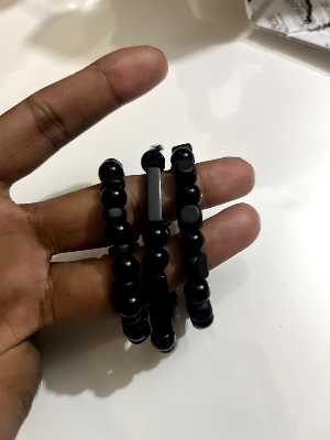 Picture of most unique bracelet  man stylish fashion  man items  Boys item-Grey,18 CM