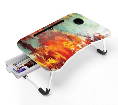 Picture of waterproof stiker table most important portable laptop table  babys item babys study Computer Laptop Desk Small Foldable Multi-Function Bed Desk Simple Dormitory Lazy Table Bed with Laptop Table-Turquoise