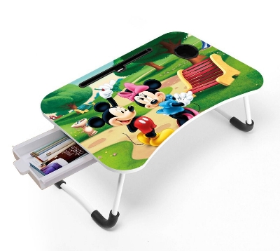 Picture of waterproof stiker table most important portable laptop table  babys item babys study Computer Laptop Desk Small Foldable Multi-Function Bed Desk Simple Dormitory Lazy Table Bed with Laptop Table-Gold