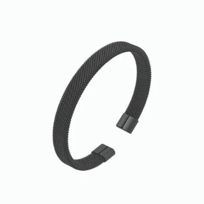 Picture of china ss steel New style Men Cuban Link Chain Bracelet Shiny Rhinestone Inlaid Bangle Jewelry-Silver,16 CM