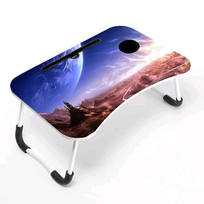 Picture of waterproof  portable fortable laptop table babys study table Computer Laptop Desk Small Foldable Multi-Function Bed Desk Simple Dormitory Lazy Table Bed with Laptop Table-Orange