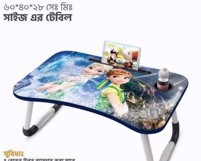 Picture of waterproof  portable fortable laptop table babys study table Computer Laptop Desk Small Foldable Multi-Function Bed Desk Simple Dormitory Lazy Table Bed with Laptop Table-Beige