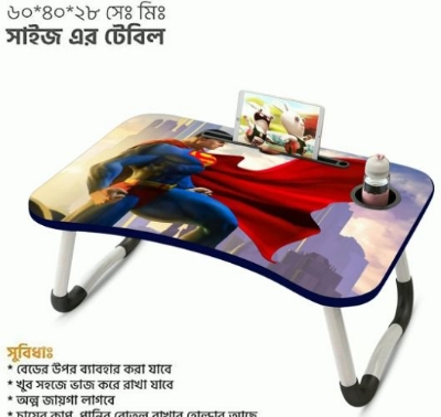 Picture of waterproof  portable fortable laptop table babys study table Computer Laptop Desk Small Foldable Multi-Function Bed Desk Simple Dormitory Lazy Table Bed with Laptop Table-Bronze