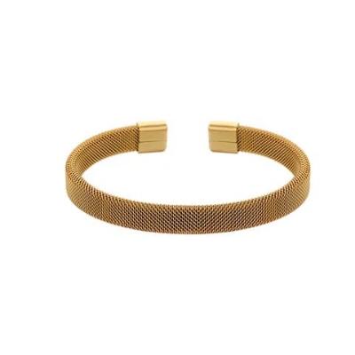 Picture of New style Men Cuban Link Chain Bracelet Shiny Rhinestone Inlaid Bangle Jewelry china orginal ss steel braceleyt new update best-zikzik gold,21 CM