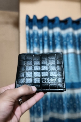 Picture of Men Zipper Wallet Casual Male Wallet Multi-card Soft Purse- For Men - wallet-Gold