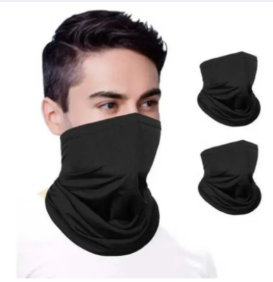 Picture of full orginal Multi-Function Magic face Bandana For Biker-Full Black-Matte Black