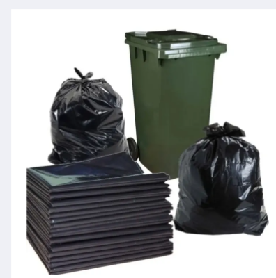 Picture of Black (30" X20") 50PCS Trash Bag / Poly Bag / Garbage Bag / Moyla Felar Bag / Polibag-Black