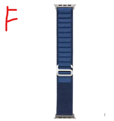 Picture of Vairal watch belt  Apple Watch Band 42mm 44mm 45mm 49mm for Women Men, Adjustable Loop Silicone Waterproof Sport Strap for iWatch Series Ultra/8/7/6/5/4/3 ( only belt )-Blue