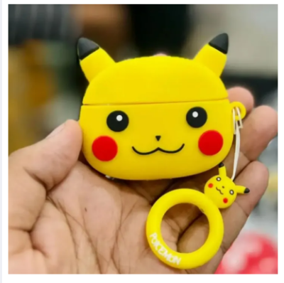 Picture of vairal (Only Cover) Transparent Earphone Case For Apple Airpods Pro and pro 2nd Gen Premium Earbuds Protective Cover-pikachu DR