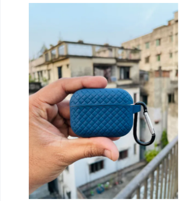 Picture of vairal (Only Cover) Transparent Earphone Case For Apple Airpods Pro and pro 2nd Gen Premium Earbuds Protective Cover-Blue