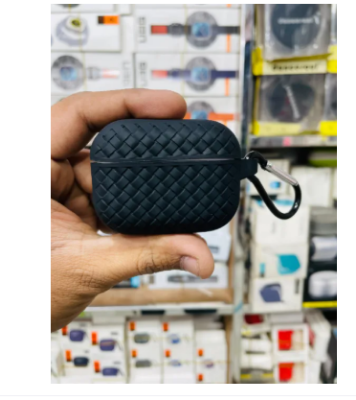 Picture of tom and jerry Red SILICONE (Only Cover) For Apple Airpods Pro and pro 2nd Gen Premium Earbuds Protective Cover (Headphone not included) joyroom T03s Pro Headphone not included-Black