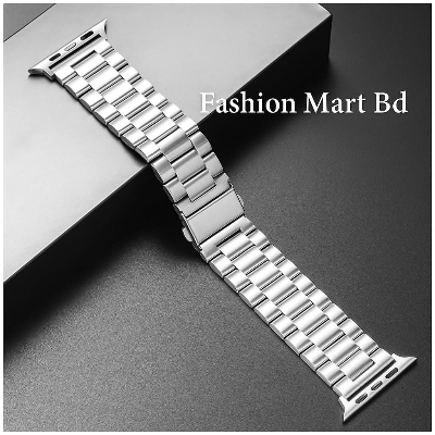 Picture of Vairal trending smart watch ss steel belt   42Mm/44Mm/45mm/ 49mm Stainless Steel Strap For Iwatch - Smart Watch Belt-silver nomral
