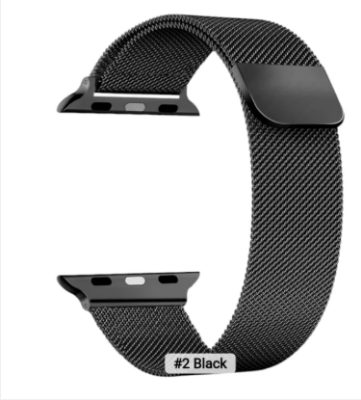 Picture of Vairal trending smart watch ss steel belt   42Mm/44Mm/45mm/ 49mm Stainless Steel Strap For Iwatch - Smart Watch Belt-black ziak